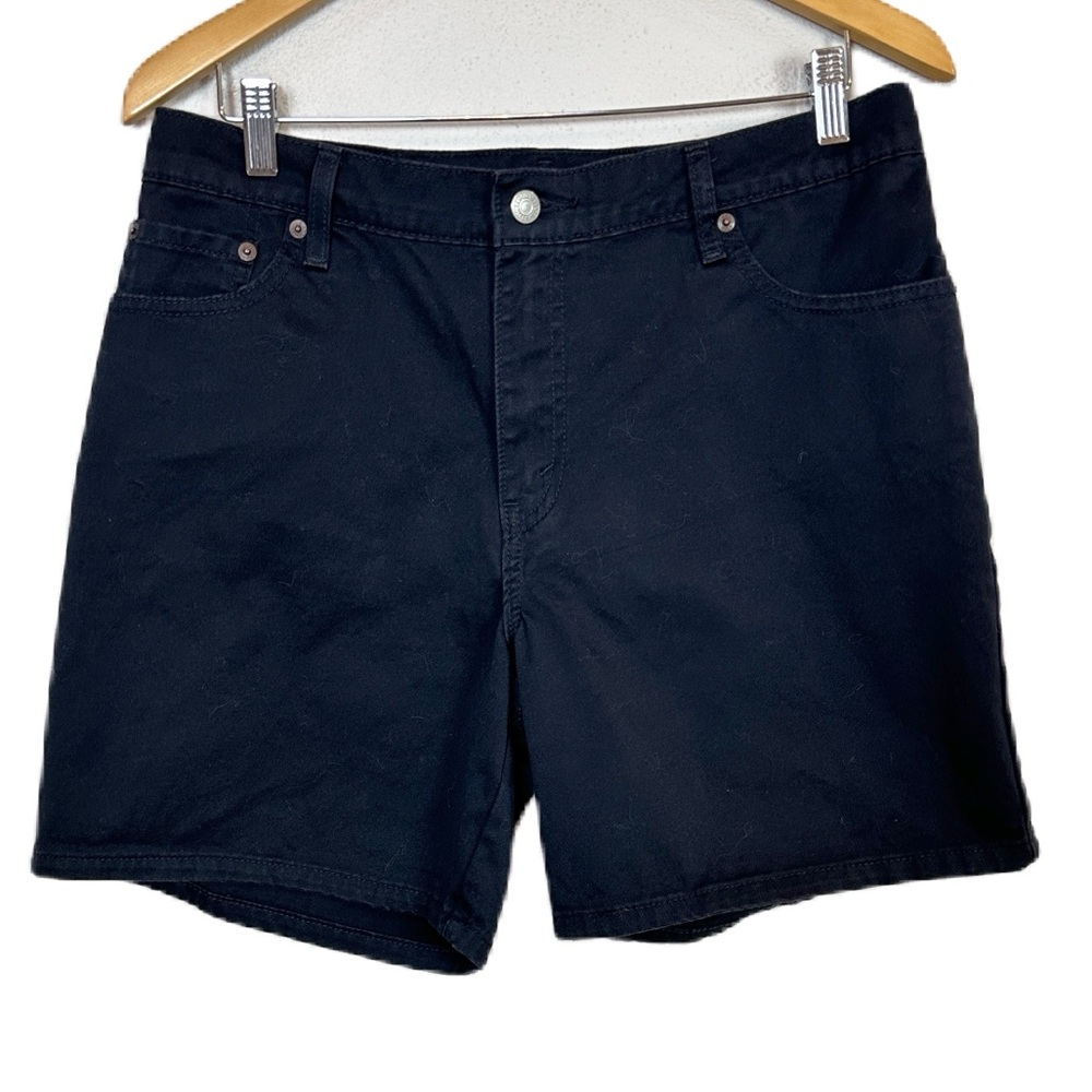 Levi’s 550 Black Relaxed Denim Jean Shorts‎ Women’s Sz 14